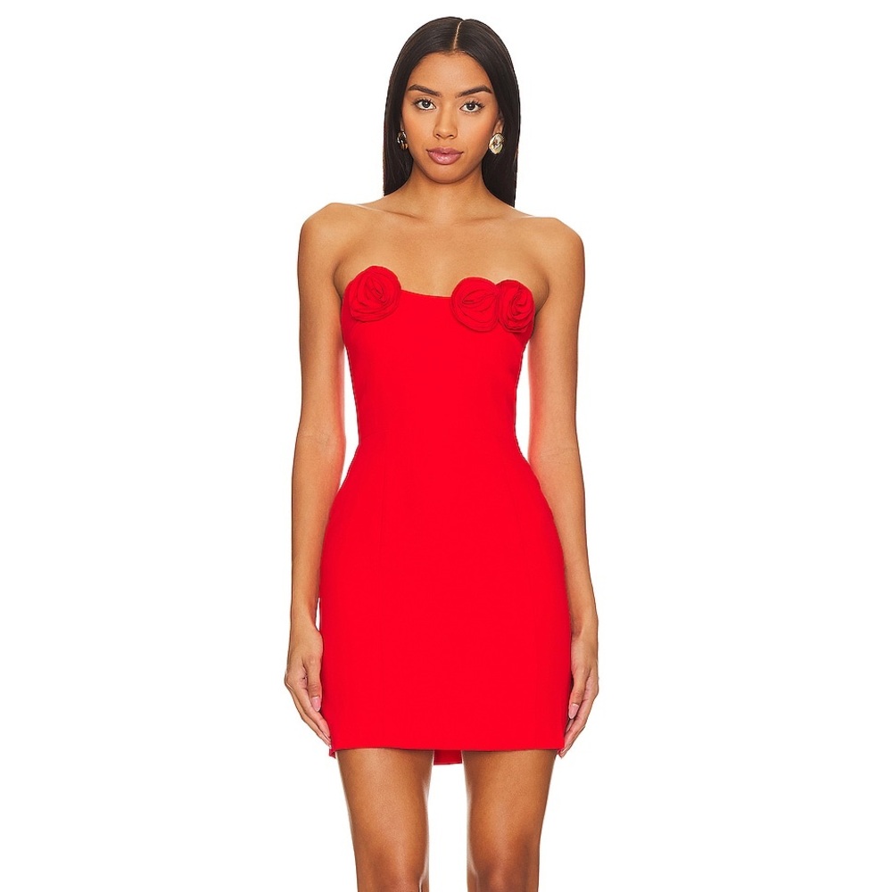 Amanda Uprichard X REVOLVE Sabine Mini Dress in Crimson